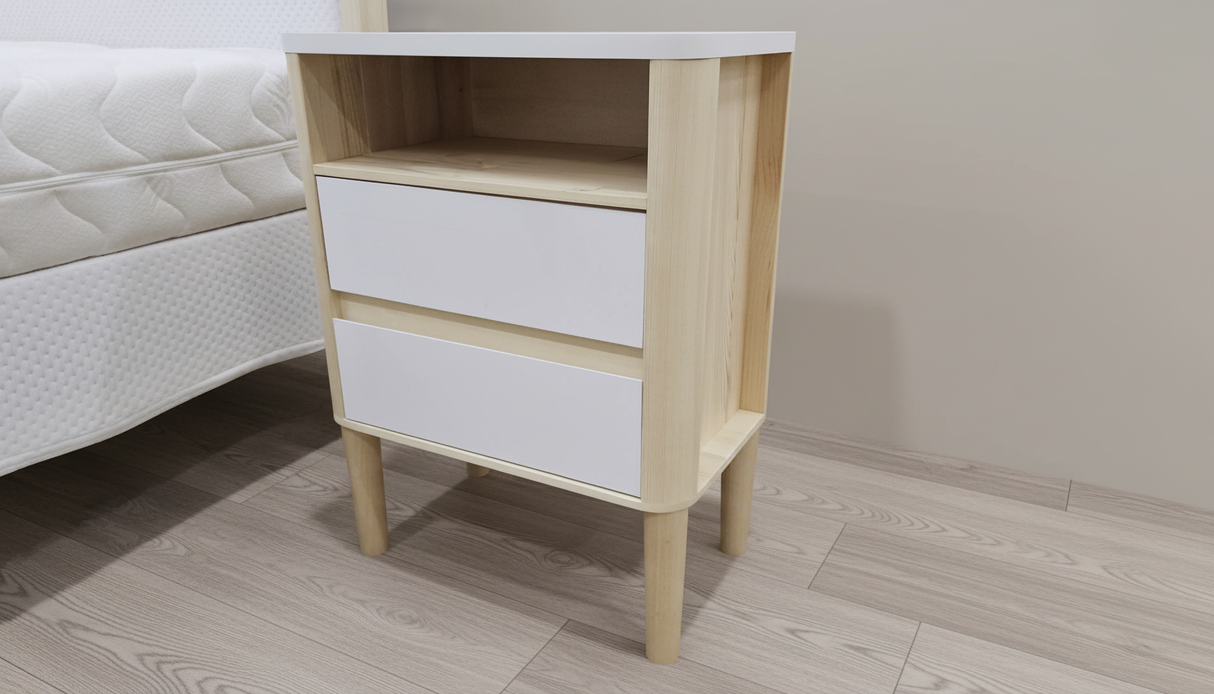 House Of Dreamz Holz-Bettgestell mit Kopfteil